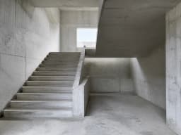 Empty monumental concrete staircase used as the location reference